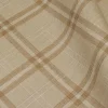 TESSUTO LANA LINO SCACCO BEIGE