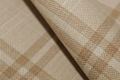 TESSUTO LANA LINO SCACCO BEIGE