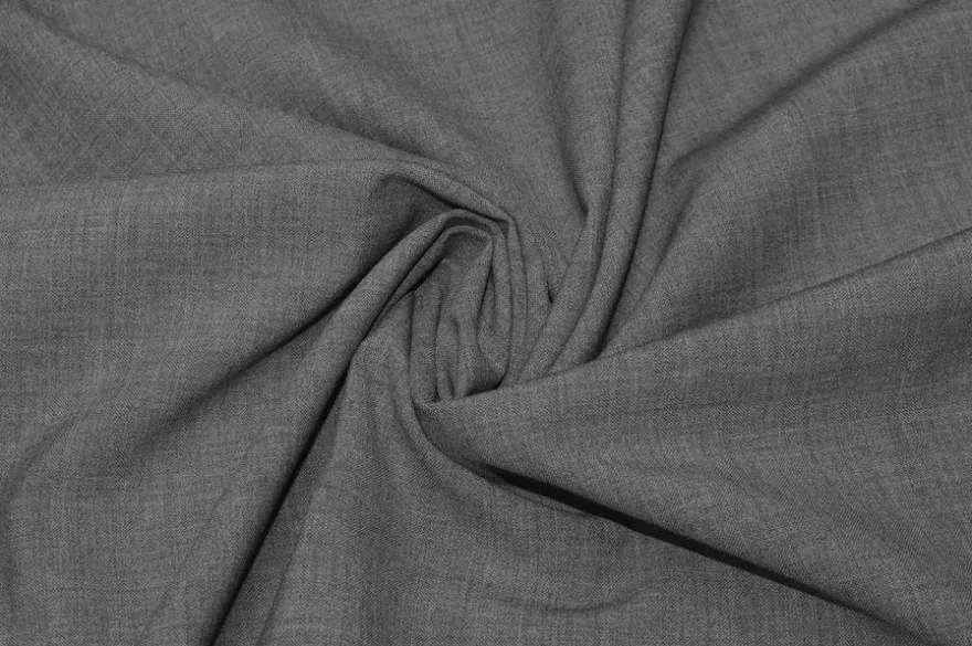 TESSUTO LANA STRETCH GRIGIO MELANGE