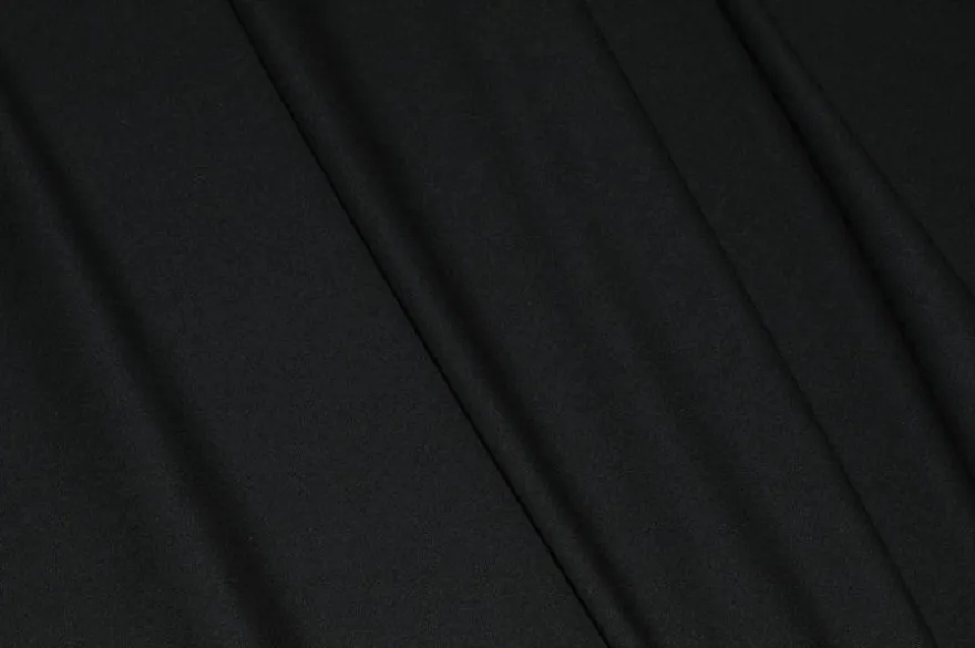 TESSUTO LANA STRETCH NERO