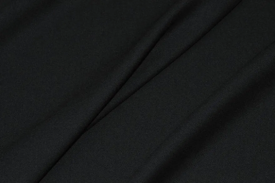 TESSUTO LANA STRETCH NERO