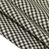 TESSUTO LANA STRETCH QUADRETTO BIANCO NERO