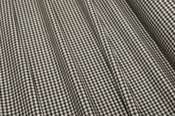 TESSUTO LANA STRETCH QUADRETTO BIANCO NERO