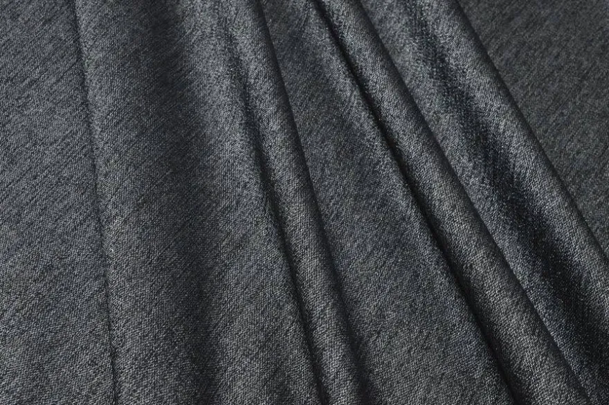 TESSUTO LUREX STRETCH GRIGIO NERO