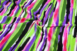 TESSUTO LYCRA STAMPATA FANTASIA MURALES MULTICOLOR