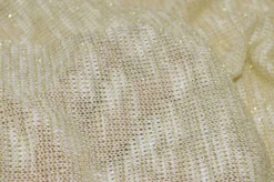 TESSUTO MAGLIA LUREX BEIGE/ORO
