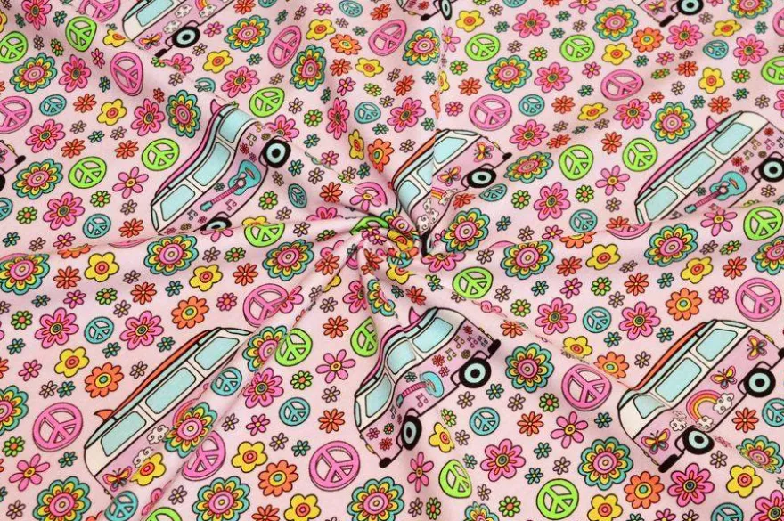 TESSUTO MAGLINA COTONE FANTASIA HIPPIE
