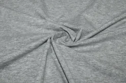 TESSUTO MAGLINA COTONE GRIGIO MELANGE
