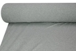 TESSUTO MAGLINA COTONE GRIGIO MELANGE