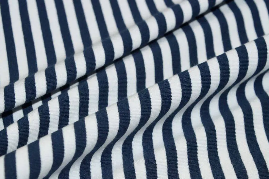 TESSUTO MAGLINA COTONE RIGHINO BLU