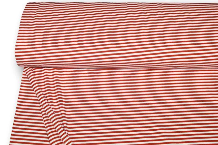 TESSUTO MAGLINA COTONE RIGHINO ROSSO