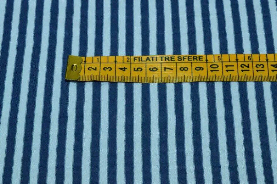 TESSUTO MAGLINA COTONE RIGHINO AZZURRO