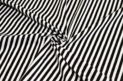 TESSUTO MAGLINA COTONE RIGHINO BIANCO NERO