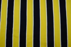 TESSUTO MAGLINA COTONE RIGONE GIALLO NERO