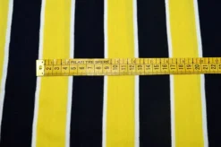 TESSUTO MAGLINA COTONE RIGONE GIALLO NERO