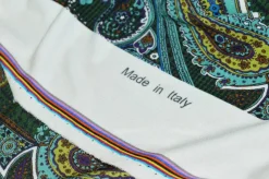 TESSUTO MAGLINA CREPE IN VISCOSA FANTASIA CASHMERE VERDE