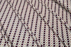 TESSUTO MAGLINA IN VISCOSA FANTASIA GEOMETRICA BORDEAUX