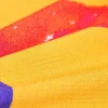 TESSUTO MAGLINA VISCOSA FANTASIA FLOREALE VIOLA FONDO GIALLO