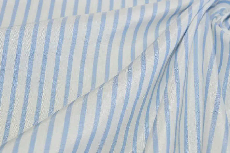 TESSUTO MISTO COTONE CAMICERIA RIGHINO AZZURRO