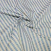 TESSUTO MISTO COTONE CAMICERIA GOFFRATO RIGHINA AZZURRA