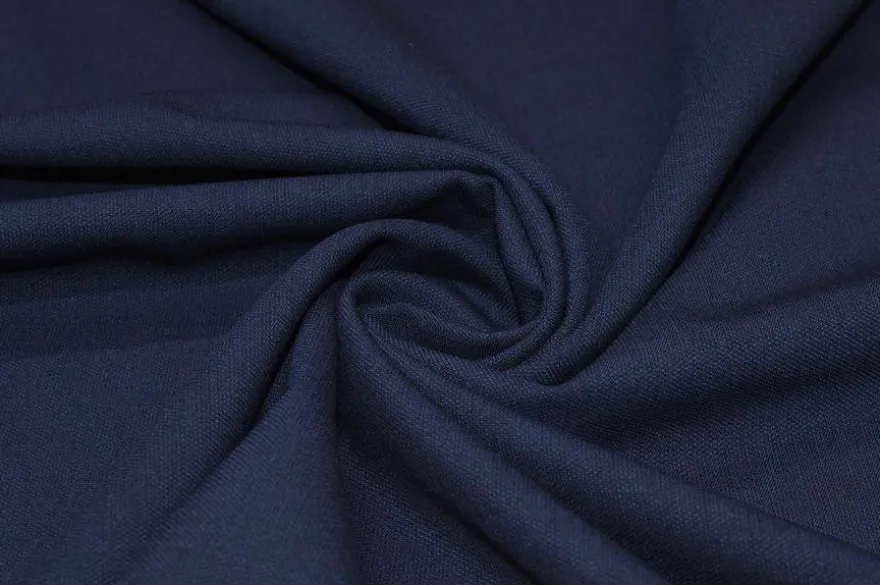 TESSUTO MISTO LANA BLU APERTO