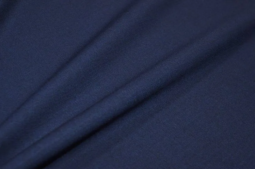 TESSUTO MISTO LANA BLU APERTO