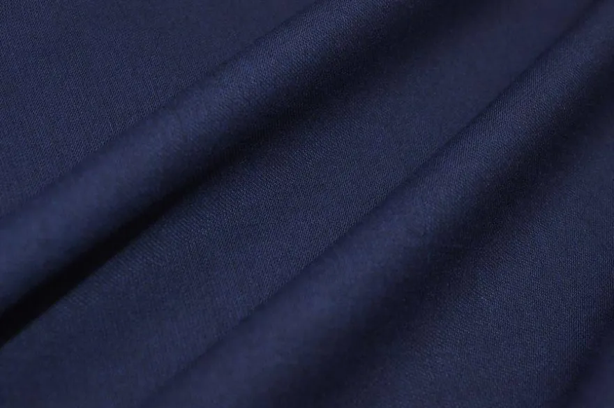 TESSUTO MISTO LANA BLU APERTO