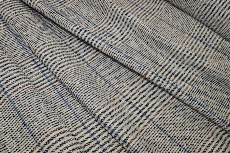 TESSUTO MISTO LINO EFFETTO BOUCLE