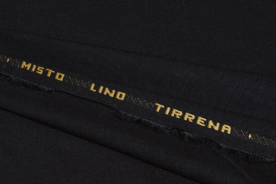 TESSUTO MISTO LINO NERO