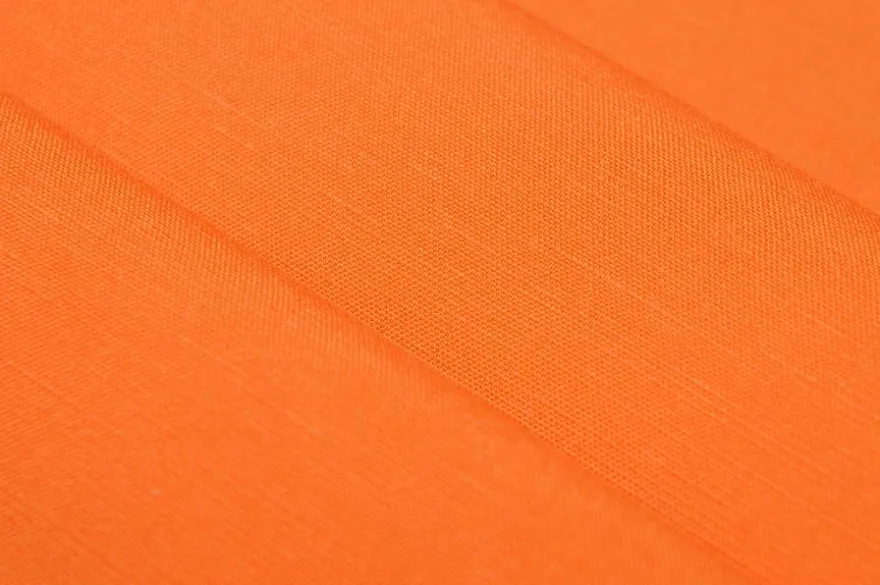 TESSUTO MISTO LINO VISCOSA ARANCIO