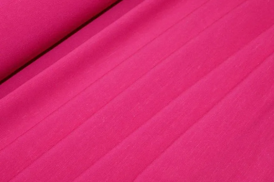 TESSUTO MISTO LINO VISCOSA FUCSIA