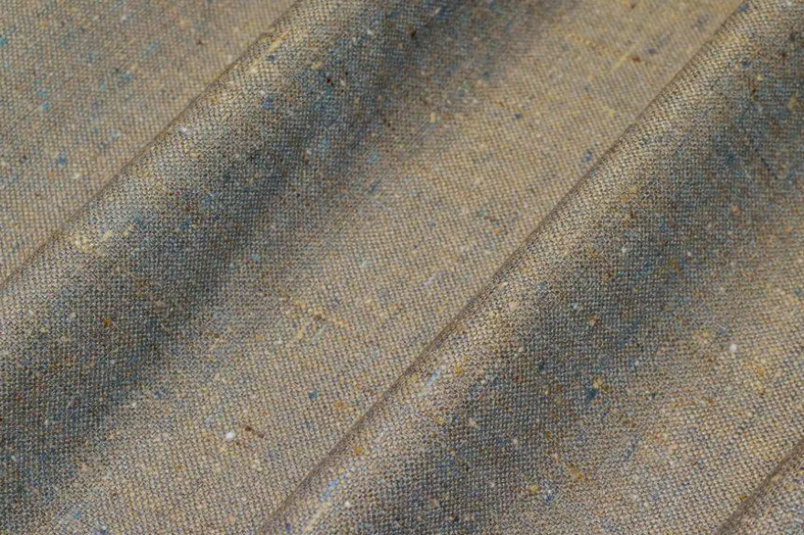 TESSUTO MISTO LINO VISCOSA SETA MELANGE