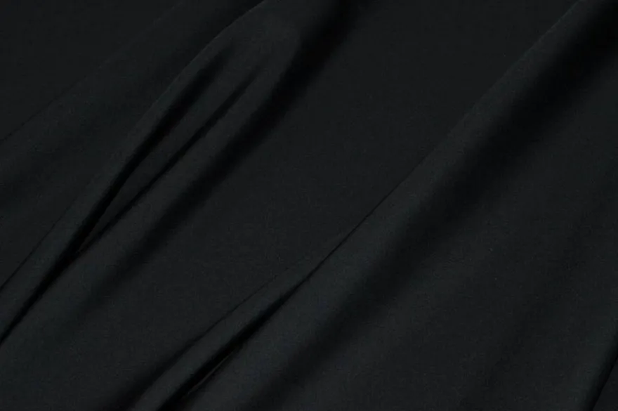 TESSUTO MISTO VISCOSA NERO