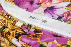 TESSUTO MUSSOLA MISTO SETA FIORE FUCSIA