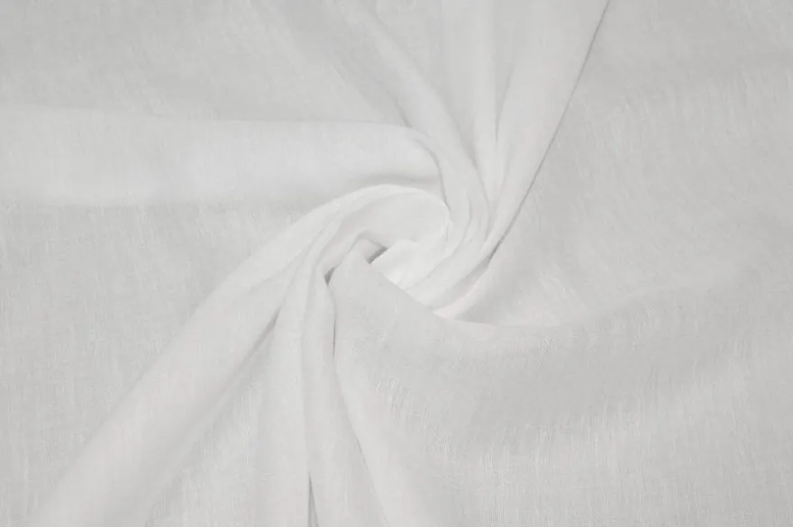 TESSUTO MUSSOLA PURO COTONE BIANCO