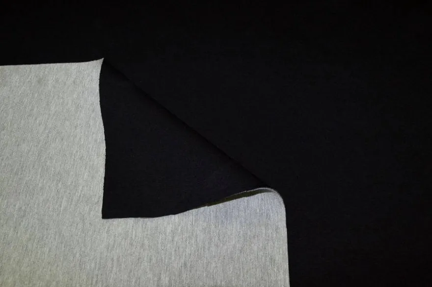 TESSUTO NEOPRENE DOPPIO NERO/GRIGIO