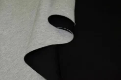 TESSUTO NEOPRENE DOPPIO NERO/GRIGIO