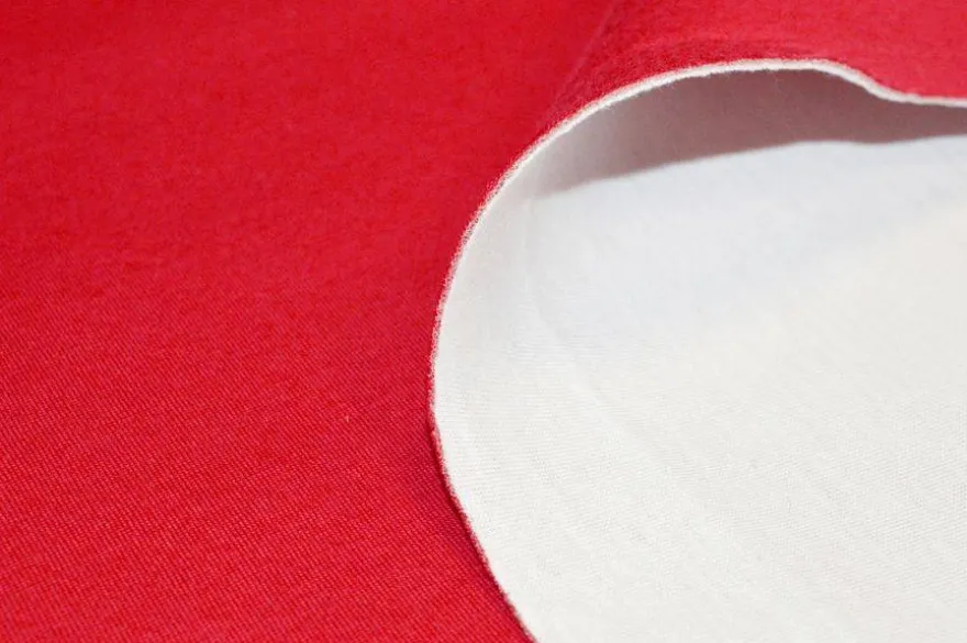 TESSUTO NEOPRENE DOPPIO ROSSO/BIANCO