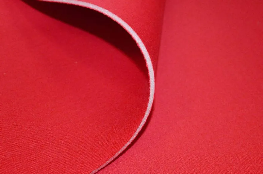 TESSUTO NEOPRENE DOPPIO ROSSO