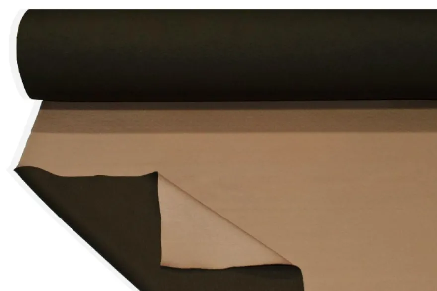 TESSUTO NEOPRENE DOUBLE VERDE MILITARE E CAMMELLO
