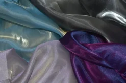 TESSUTO ORGANZA CANGIANTE EFFETTO ACQUA