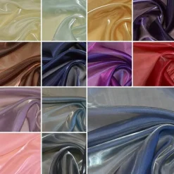 TESSUTO ORGANZA CANGIANTE EFFETTO ACQUA