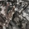 TESSUTO ORGANZA PURA SETA FANTASIA CAMOUFLAGE BIANCO NERO