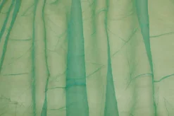 TESSUTO ORGANZA STROPICCIATA VERDE LAGUNA