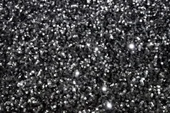 TESSUTO PAILLETTES ARGENTO CUCITE SU FONDO CINIGLIA
