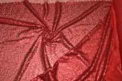 TESSUTO PAILLETTES MM 3 ROSSO