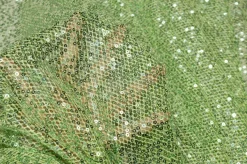 TESSUTO PAILLETTES VERDE MELA
