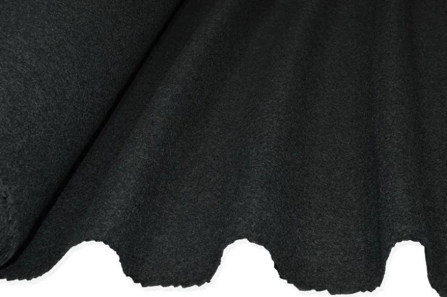TESSUTO PANNO CAPPOTTO DOUBLE PURO CASHMERE GRIGIO SCURO