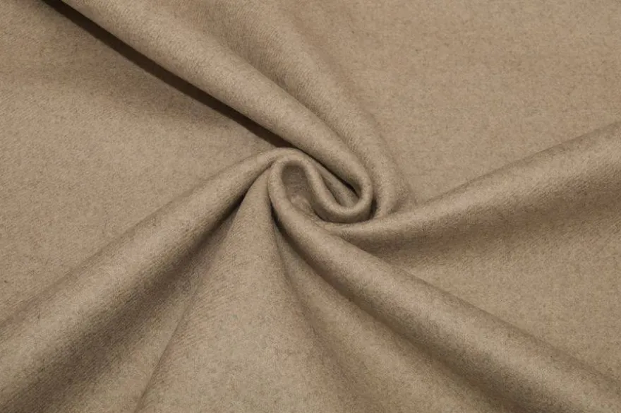 TESSUTO PANNO CAPPOTTO DOUBLE PURA LANA BEIGE