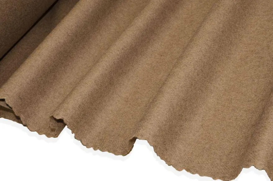 TESSUTO PANNO CAPPOTTO PURA LANA COLORE CAMMELLO